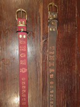 Charger l'image dans la galerie, Collier artisanal en cuir pour chien